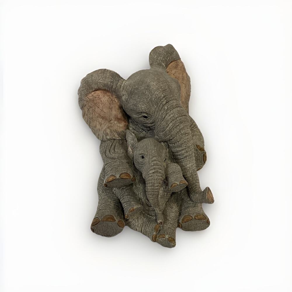 Tuskers Elephants 1994 Elsie and Marigold Hand Painted Figurine